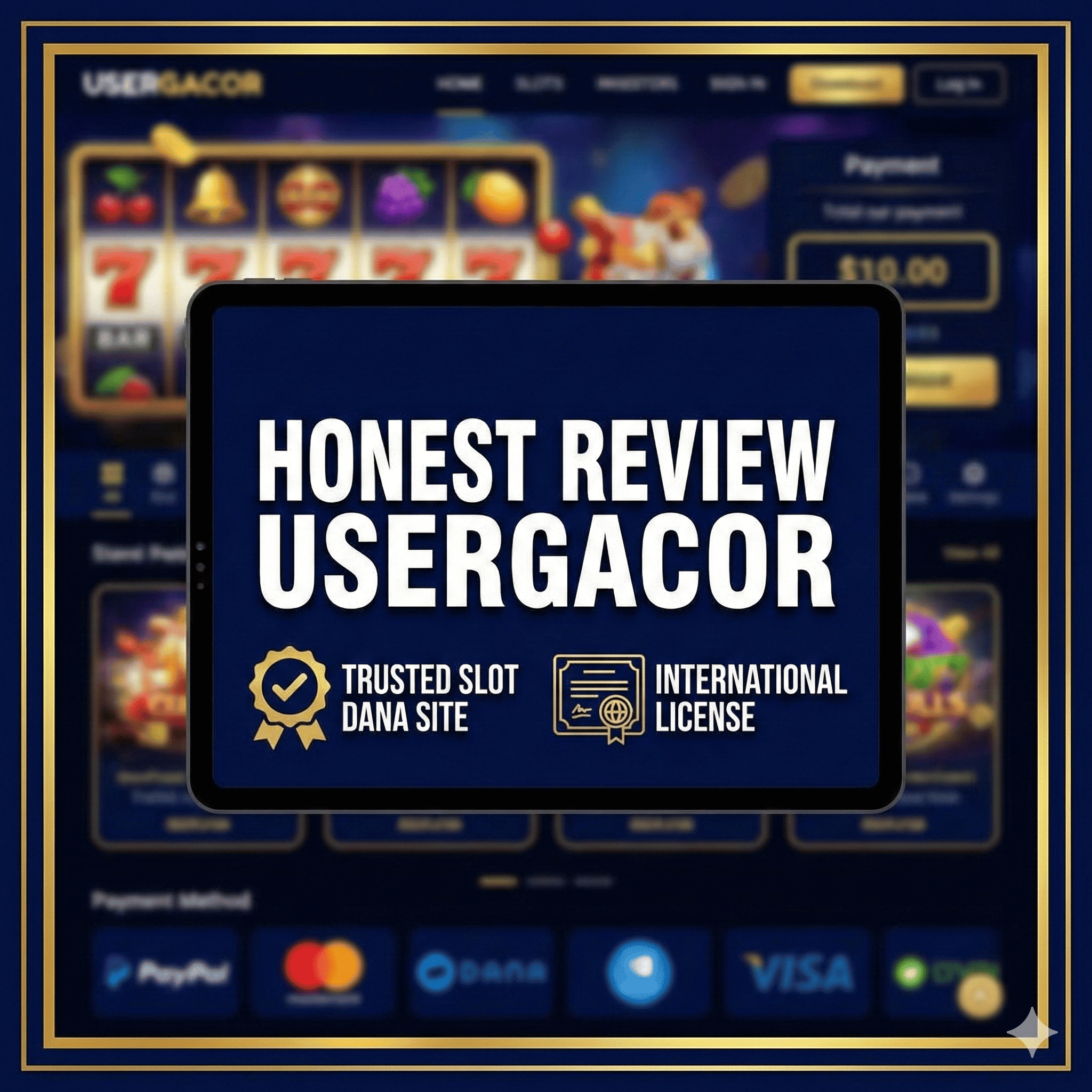 Honest Review Usergacor: Trusted Slot Dana Site with International License